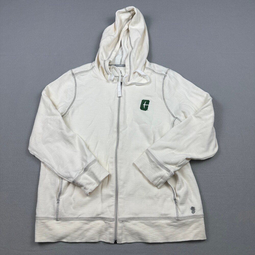 UNC Charlotte 49ers Hoodie Women XL White Tommy Bahama Sweatshirt NCAA